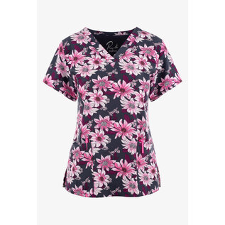 Maevn  V-Neck Print Top 9810