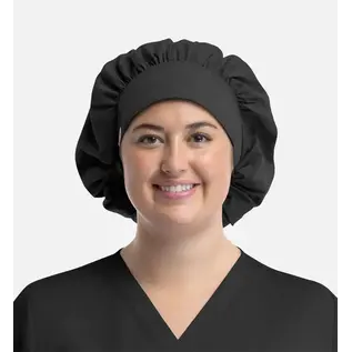 Maevn Womens Bouffant Scrub Cap Black