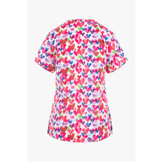 Maevn  V-Neck Print Top 9810