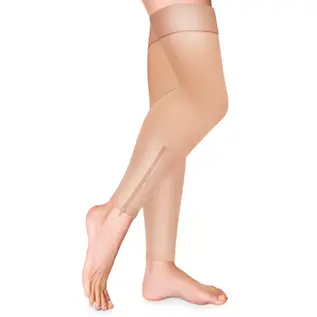 Truform Zipper Thigh High Compression Socks 0678