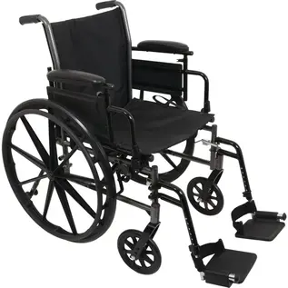 Probasics K3 Wheelchair W/ Height Adjustable Flip Back Arms 300 LB Cap