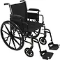 Probasics K3 Wheelchair W/ Height Adjustable Flip Back Arms 300 LB Cap