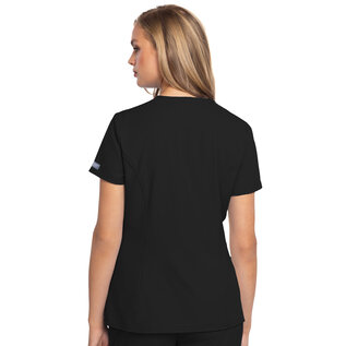 Med Couture  Zip Front Henley Top 609