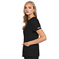 Med Couture  Zip Front Henley Top 609
