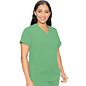 Med Couture Women's V-Neck Shirt Tail Top 7459