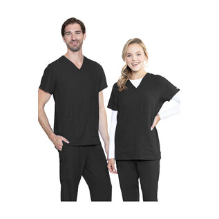 Med Couture Unisex V-Neck 2 Patch Pocket Top 2586