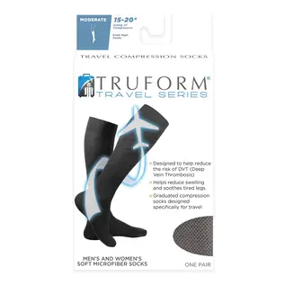 Truform Truform Travel Series Compression Sock 15-20mmHg 1923