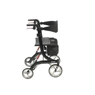 Drive Medical Nitro Euro Style 4-Wheel Heavy Duty Rollator  Black