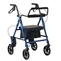 Medline Basic Combination Transport Chair and Rollator  Blue