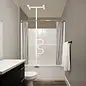 Stander Stander Bathtub Security Pole & Curve Grab Bar White
