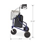 Medline 3-Wheeled Rollator 8"