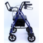 Medline Basic Combination Transport Chair and Rollator  Blue