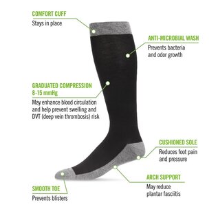 memoi Wellfit Compression Men's Sock 8-15 mmHg