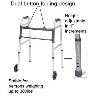 Probasics Aluminum Adult 2 button Walker