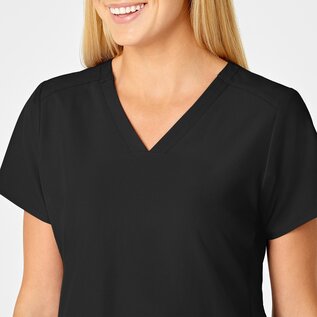 WonderWink Wink W123 Women's Flex Back Stylized V-Neck Scrub Top 6555