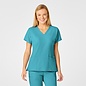 WonderWink Wink W123 Women's Flex Back Stylized V-Neck Scrub Top 6555