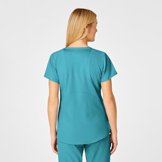WonderWink Wink W123 Women's Flex Back Stylized V-Neck Scrub Top 6555