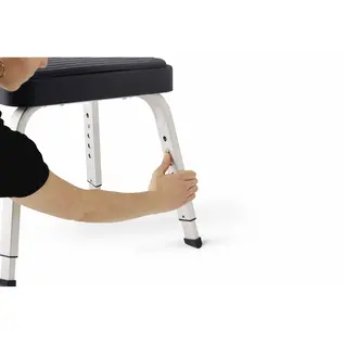 Medline Momentum Shower Chair, Premium Bath Chair with Microban Antimicrobial Protection and Non-Slip Feet