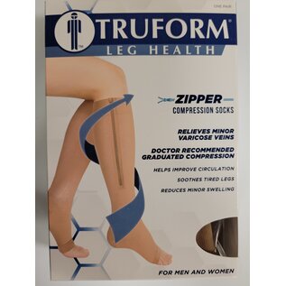 Truform Zipper Compression Socks 0675