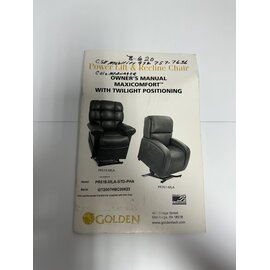 Golden Used Golden MAXICOMFORT WITH TWILIGHT OWNER'S MANUAL