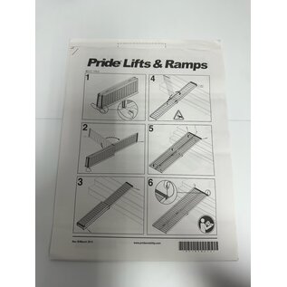 Pride Mobility Used Pride Lifts and Ramps Manual