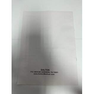 Dalton Medical Used Dalton 2 IN 1 Semi-Electric Bed Owner's Manual