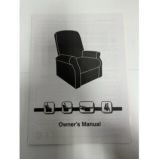 Pride Mobility Used Owner's Manual for Pride Lift Chairs