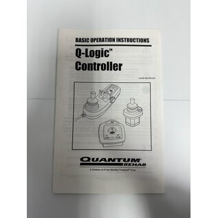 Pride Mobility Used Owner's Manual for Pride Mobility Q-Logic Joystick Controller