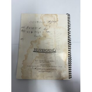 Hoveround Used Hoveround MPV-4 Owner's Manual & Warranty