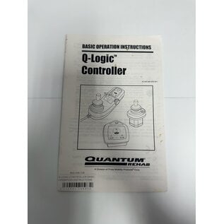 Pride Mobility Q-LOGIC CONTROLLER-BASIC OPERATION INSTRUCTIONS