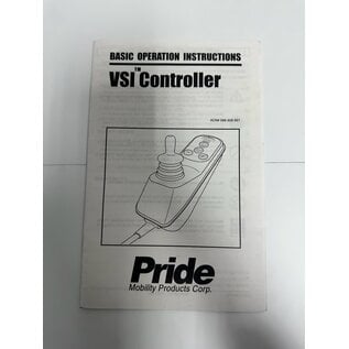 Pride Mobility Pride VSI Controller Manual