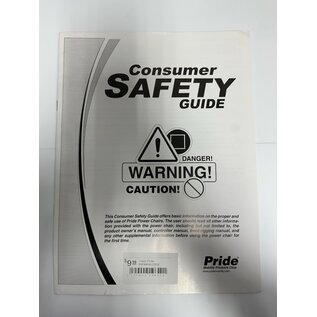 Pride Mobility Used Pride INFMANU3992 Consumer Safety Guide