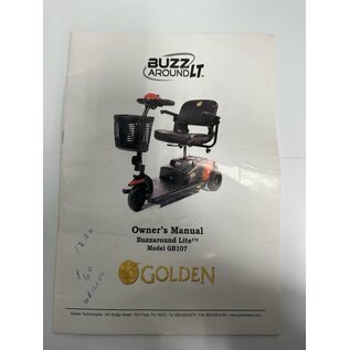 Golden Used Golden Buzzaround LT Owner's Manual