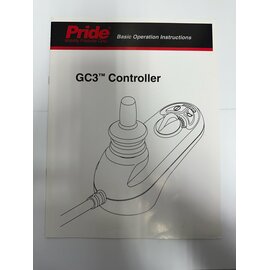 Pride Mobility Used Pride Instruction Manual for GC3 Joystick Controller