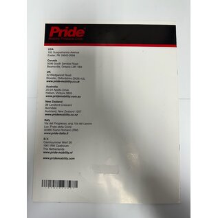Pride Mobility Used Pride Instruction Manual for GC3 Joystick Controller