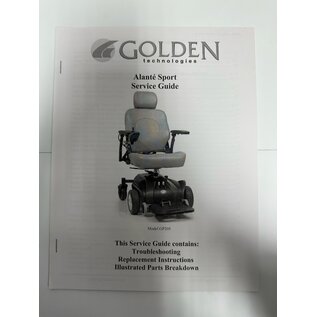 Golden Golden Alante Sport Service Guide manual