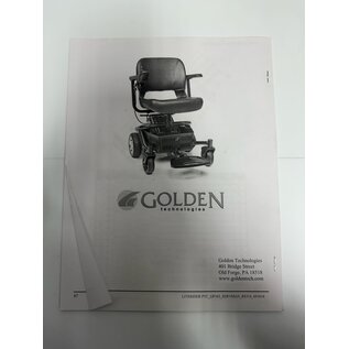 Golden Golden LiteRider PTC Service Guide manual