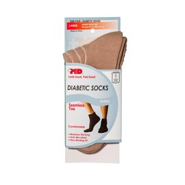 +MD MD Diabetic Socks Seamless Toe Ankle