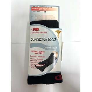 +MD Ribbed Cotton Non Skid Compression