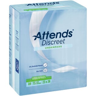 Attends Discreet Underpad 15 Count 23x36