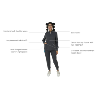 Studio by Zavate Women's Comfort Warm-up Jacket 2056