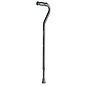 Medline Offset Cane Single Point Black Adult 31" to 40"