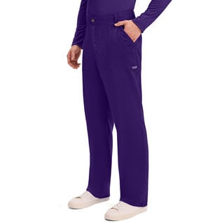 Cherokee WW Revolution Men's Fly Front Pant WW140 Grape 2X