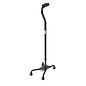 Medline Bariatric Steel Quad Cane w/ Large Base- 500lbs capacity