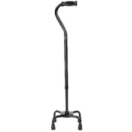 Carex ProBasics Quad Cane w/ Small Base - Black