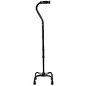 Carex ProBasics Quad Cane w/ Small Base - Black