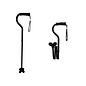 Medline Medline Offset Folding Cane with 4-Point Base with Cushioned Gel Handle, Lightweight and Extra Stable