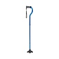 Medline Medline Offset Folding Cane with 4-Point Base with Cushioned Gel Handle, Lightweight and Extra Stable