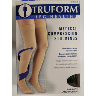 Truform Thigh High Closed Toe 20-30mmHg 8868