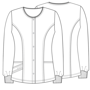 Cherokee CLEARANCE - Warm-Up Snap Front Jacket 1330 Navy